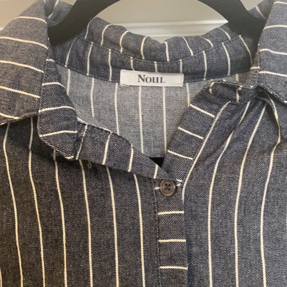 Heathered blue and white striped tunic/mini dress from Noul. - Picture 2 of 3